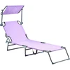 Beliani Sodo gultas FOLIGNO atlenkiamas metalinis violetinis