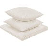 Beliani Bedsplyst rinkinys su pagalvėlėmis, nuspaustas 140 x 210 cm kremas RUDKHAN