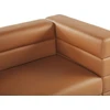 Beliani Trijų vietų sofa GRANNA, ekologiška oda, ruda