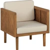 Beliani Sodo fotelis BARATTI Acacia Wood Ruda