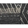 Beliani Kilimas KHENIFRA juodas 140 x 200 cm medvilninis