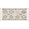 Beliani Lumarko medvilnės kilimas 80 x 150 cm smėlio CORUM!