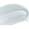 Beliani 2 vietų sofa SAVAR veliūrinė žydra