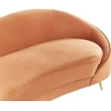 Beliani 2 vietų sofa SAVAR veliūrinė oranžinė