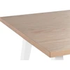 Beliani Valgomojo stalas LENISTER rudas/baltas 150 cm x 90 cm