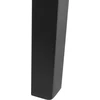 Beliani Valgomojo stalas LENISTER rudas/juodas 150 cm x 90 cm