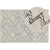 Beliani Lumarko Wool kilimas 140 x 200 cm rusvai gelsvas- juoda URLA!
