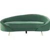 Beliani 2 vietų sofa SAVAR veliūrinė smaragdinė