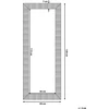Beliani Sieninis veidrodis DRAVEIL 50 cm 130 cm auksinės spalvos