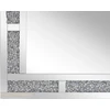 Beliani Sieninis veidrodis AVRILLE 60 cm 90 cm sidabrinės spalvos