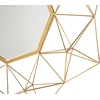 Beliani Sieninis veidrodis GAILLAC 80 cm 80 cm metalinis auksinis