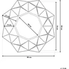Beliani Sieninis veidrodis GAILLAC 80 cm 80 cm metalinis auksinis