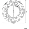 Beliani Sieninis veidrodis FLERS 70 cm Metalinis Auksinis