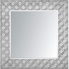 Beliani Sieninis veidrodis EVETTES 80 cm x 80 cm, metalinis, sidabrinis