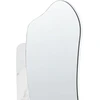 Beliani Sieninis veidrodis ARVERT 60 cm 80 cm, baltas marmuras