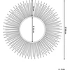 Beliani Sieninis veidrodis CILLY 80 cm metalinis auksinis
