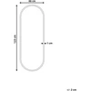 Beliani Sieninis veidrodis AZEVILLE 46 cm 122 cm metalinis auksinis