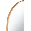 Beliani Sieninis veidrodis AZEVILLE 46 cm 122 cm metalinis auksinis