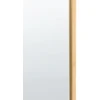 Beliani Sieninis veidrodis AZEVILLE 46 cm 122 cm metalinis auksinis