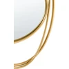 Beliani Sieninis veidrodis COURCY 50 cm x 54 cm, metalinis, auksinis