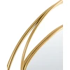 Beliani Sieninis veidrodis COURCY 50 cm x 54 cm, metalinis, auksinis
