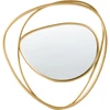 Beliani Sieninis veidrodis COURCY 50 cm x 54 cm, metalinis, auksinis