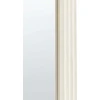 Beliani Sieninis veidrodis DIJON 80 cm 170 cm Medinis Kreminė balta