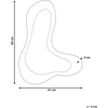 Beliani Sieninis veidrodis GUICLAN 61 cm 83 cm baltas