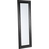 Beliani Sieninis veidrodis LUNEL 51 cm 141 cm Juodas