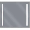 Beliani Vonios veidrodis su LED apšvietimu LIRAC 70 cm 60 cm sidabrinis
