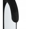 Beliani Sieninis veidrodis LOCHES 54 cm 158 cm aksominis juodas