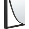 Beliani Sieninis veidrodis NIBELLE 40 cm 60 cm metalinis juodas