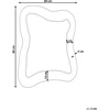 Beliani Sieninis veidrodis PENCRAN 60 cm 80 cm Rožinis