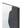 Beliani Sieninis veidrodis SAULLCET 75 cm 175 cm paulownijos mediena, juodas
