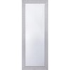 Beliani Sieninis veidrodis MERVENT 50 cm 130 cm baltas