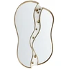 Beliani Sieninis veidrodis TAWLEY 45 cm 76 cm metalinis auksinis