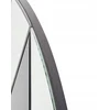 Beliani Sieninis veidrodis TROUVILLE 80 cm 80 cm Juodas/ auksinis