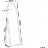 Beliani Pastatomas veidrodis CHATILLON 150 cm auksinis