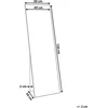 Beliani Pastatomas veidrodis BEAUVAIS 156 cm metalinis sidabrinis