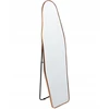 Beliani Pastatomas veidrodis LARCHE 160 cm, metalinis, auksinis