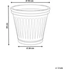 Beliani Vazonas MAIZE 43 cm smėlio spalvos