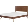 Beliani Lova ISTRES 180 x 200 cm tamsaus uosio spalvos