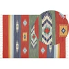 Beliani Kilimas KAMARIS spalvotas 140 x 200 cm medvilninis Kilim