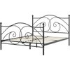 Beliani Metalinė lova DINARD 160 x 200 cm juoda
