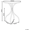 Beliani Bistro staliukas CARIATI 60 cm juodas