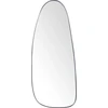 Beliani Sieninis veidrodis CERGY 39 cm 95 cm metalinis, juodas