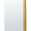 Beliani Sieninis veidrodis LEVET 58 cm 122 cm metalinis auksinis