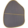 Beliani Sieninis veidrodis PUTEAUX 70 cm 92 cm metalinis auksinis