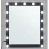Beliani Vonios veidrodis su LED apšvietimu ODENAS 50 x 60 cm, juodas