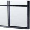 Beliani Sieninis veidrodis BROUAGE 40 cm 120 cm metalinis juodas